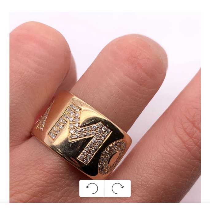 Pasquale Bruni Amore cocktail ring 18k yellow gold - Image 2