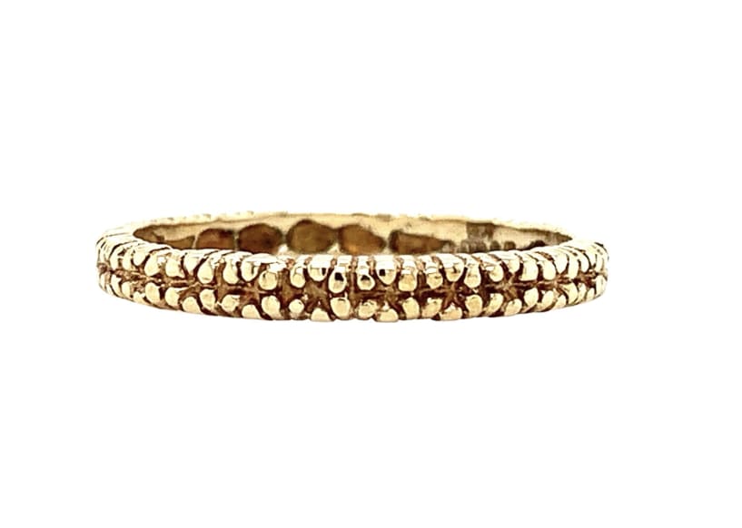 yellow gold stackable wedding ring 9k yellow gold