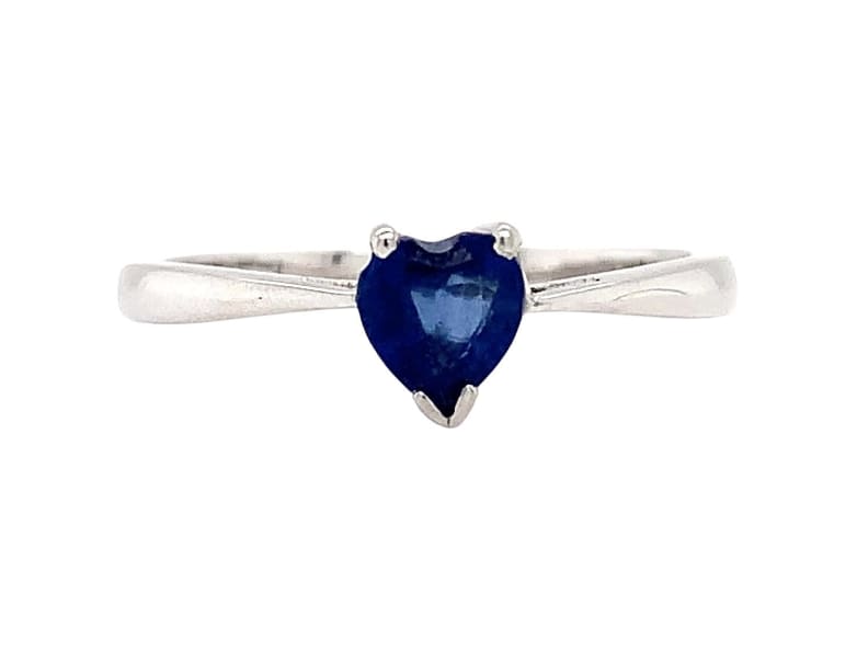 This stunning engagement ring features a heart-shaped sapphire stone, set in platinum. The stone has a natural creation and excellent cut grade, with a beautiful blue colour. The ring is a solitaire style, with a band width of 2-2.5. In addition to the main stone, there are also secondary sapphire stones. The ring is certified with a valuation, ensuring its authenticity. This engagement ring is perfect for anyone looking for a unique and high-quality piece of jewellery.