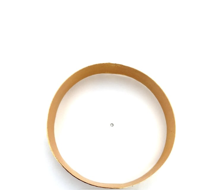 18K Yellow gold cuff bangle bracelet - Image 5