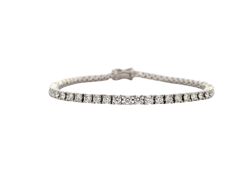 Diamond tennis bracelet platinum