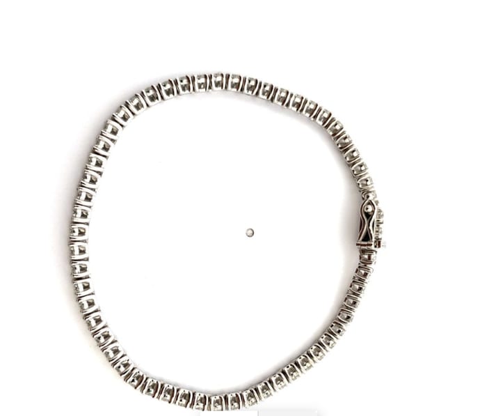 Diamond tennis bracelet platinum - Image 4