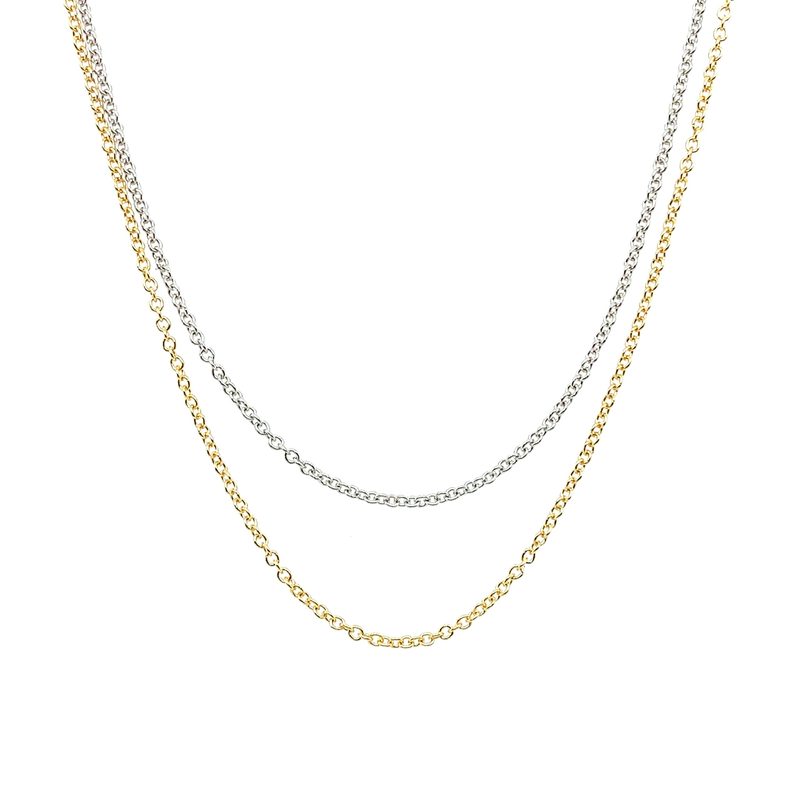 Try this elegant petite gild cuban chain necklace