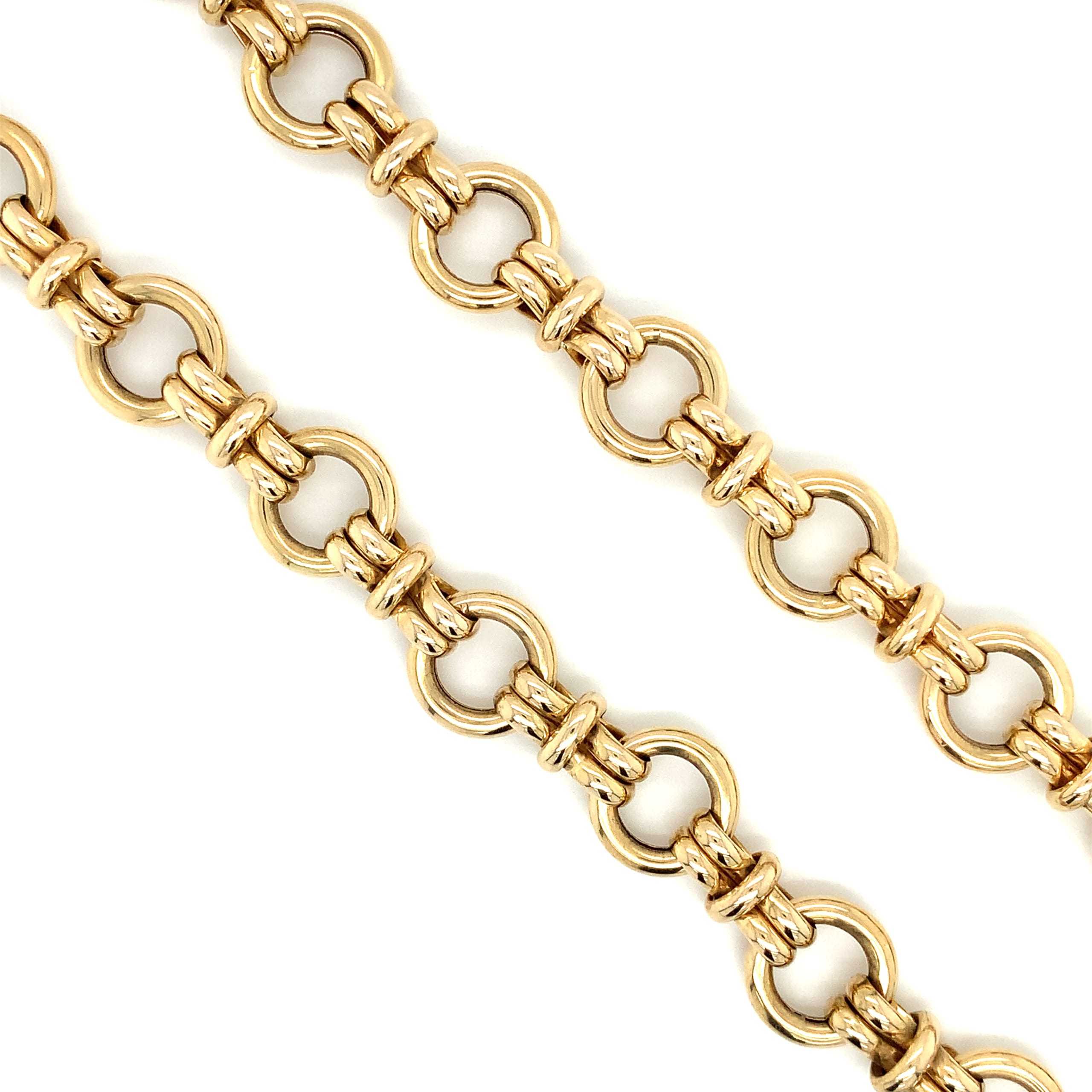 Italian style chunky necklace 14k yellow gold