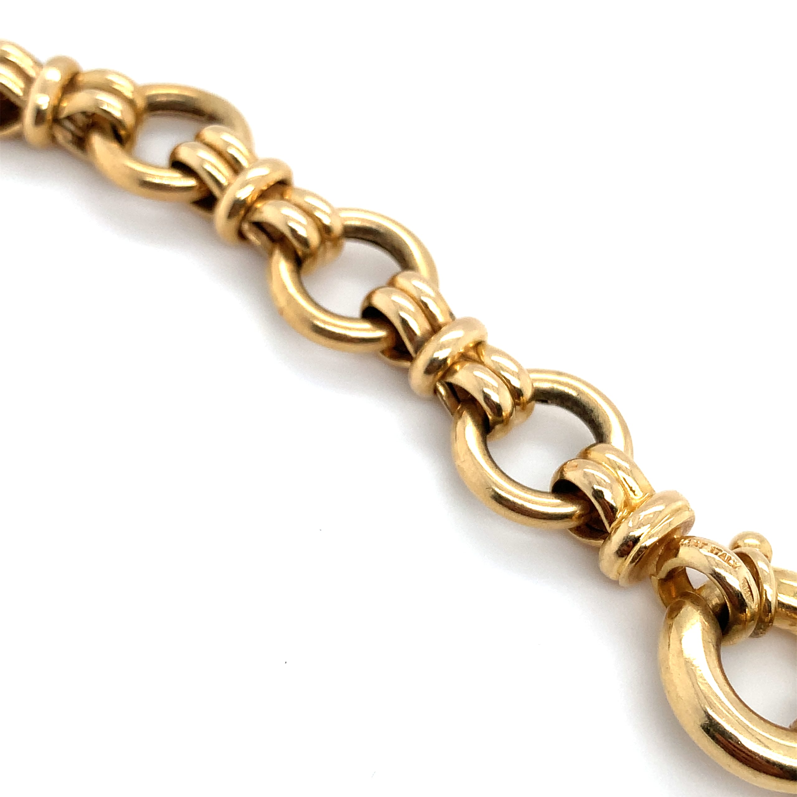 Italian chunky chain necklace 14k yellow gold - Image 8