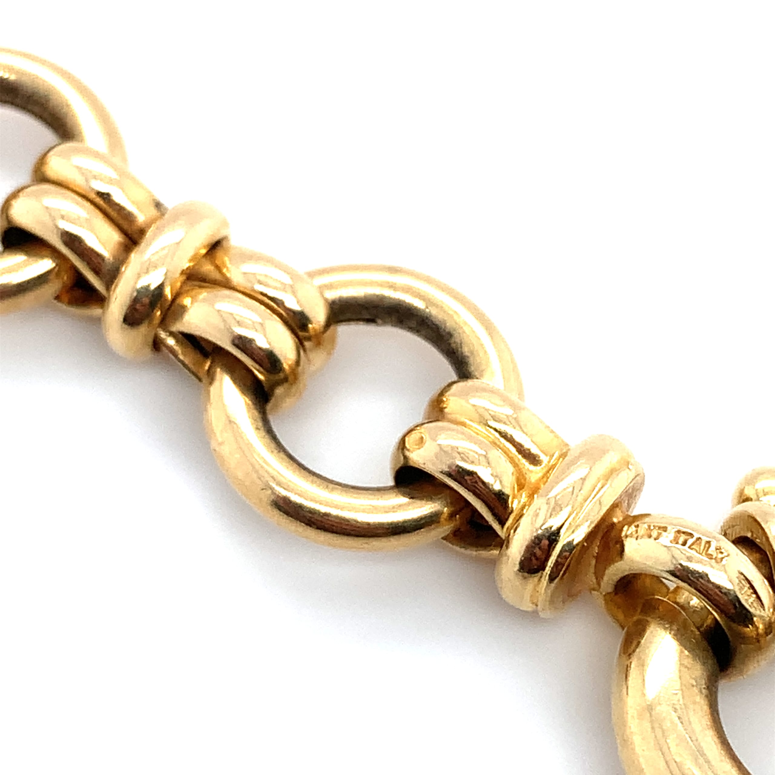 Italian chunky chain necklace 14k yellow gold - Image 9
