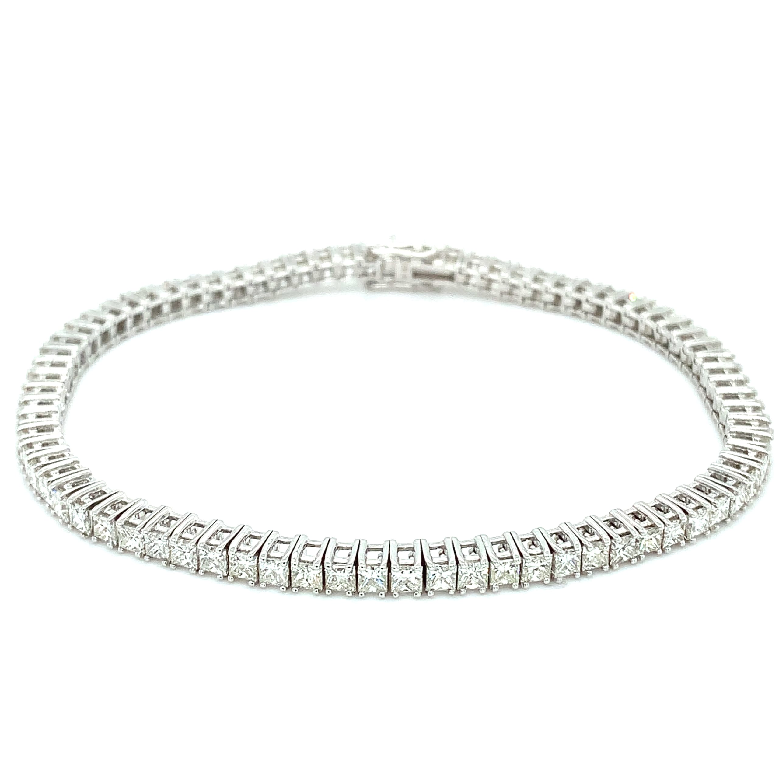 princess diamond tennis bracelet
