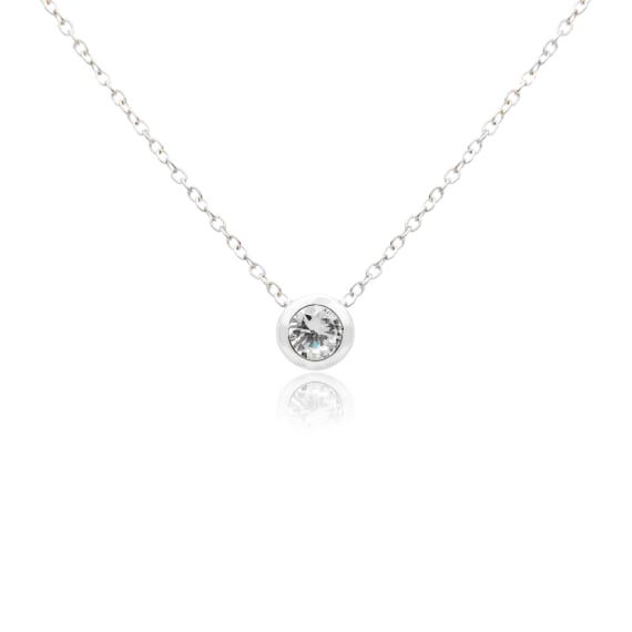 Diamond pendant solitaire