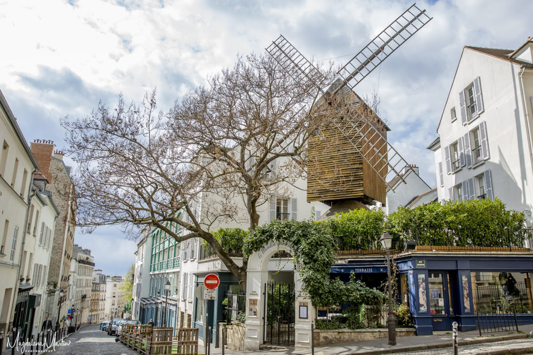 Tirage Argentique Original, Paris Montmartre, Moulin De La Turlure, Collection Albert Gilles, Vers 1850