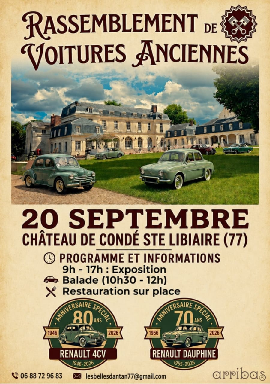 Rassemblement voitures anciennes