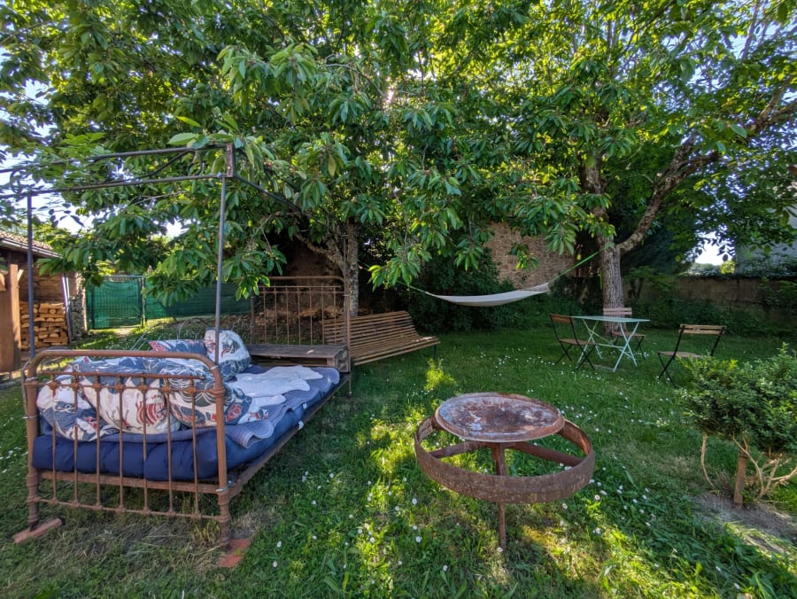 Hamac dans le jardin de l'Escale du Banquet
