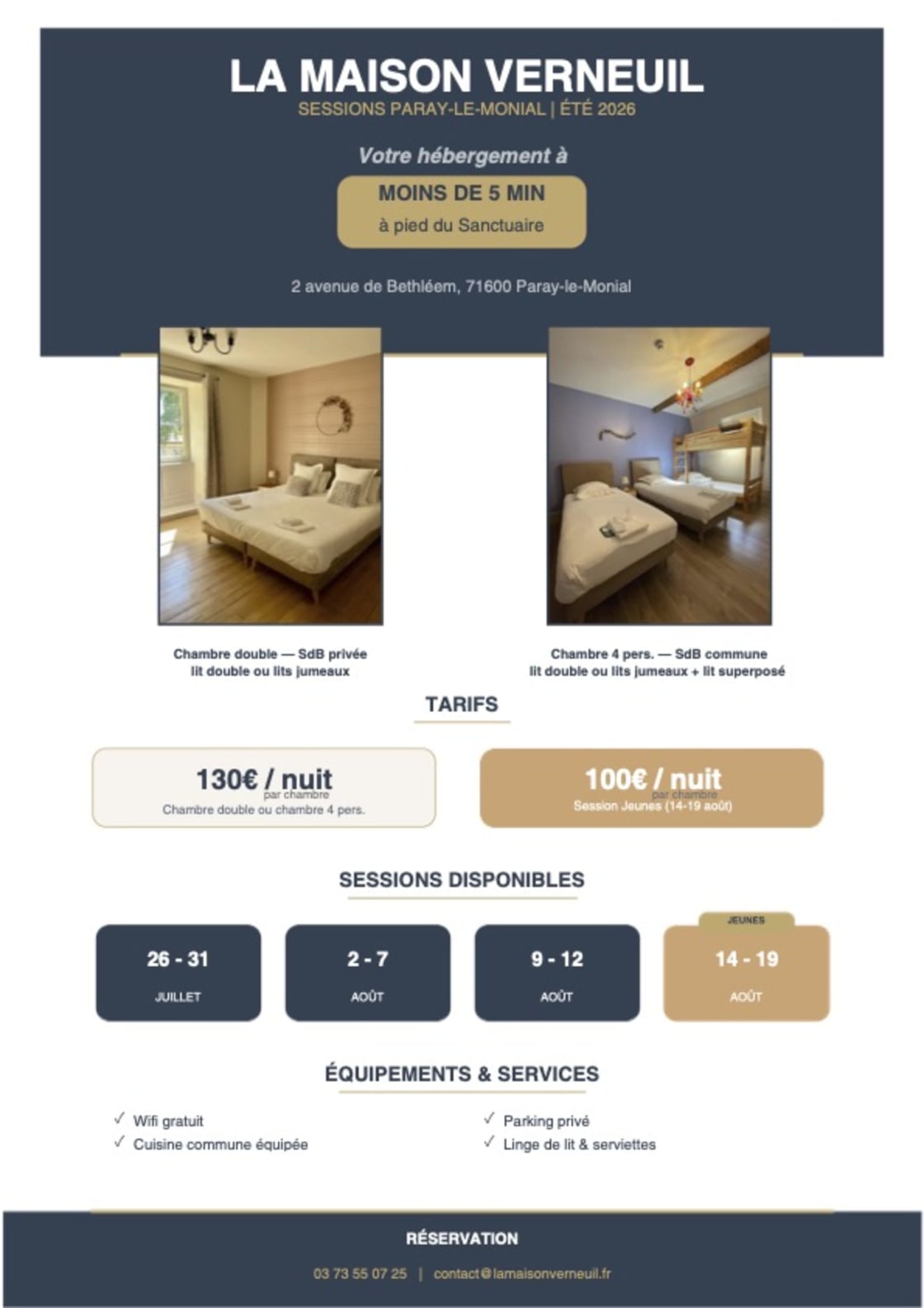 Maison Verneuil — Appartements & Mariage à Paray-le-Monial
