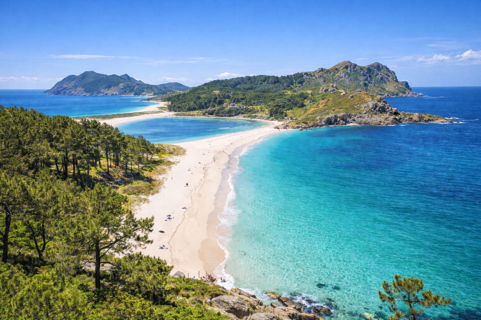Mar Atlántico e Islas Cíes, identidad de Holibai Magazine