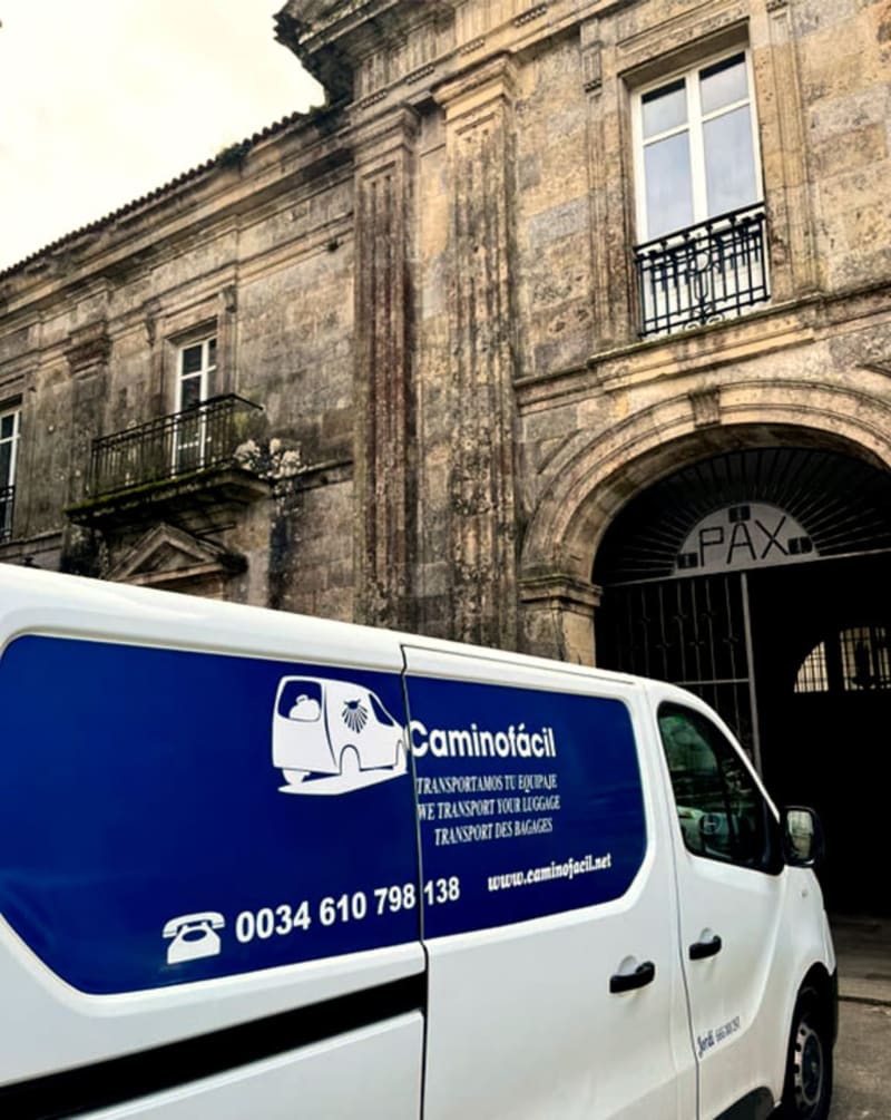 Servicio de transporte de equipajes para peregrinos