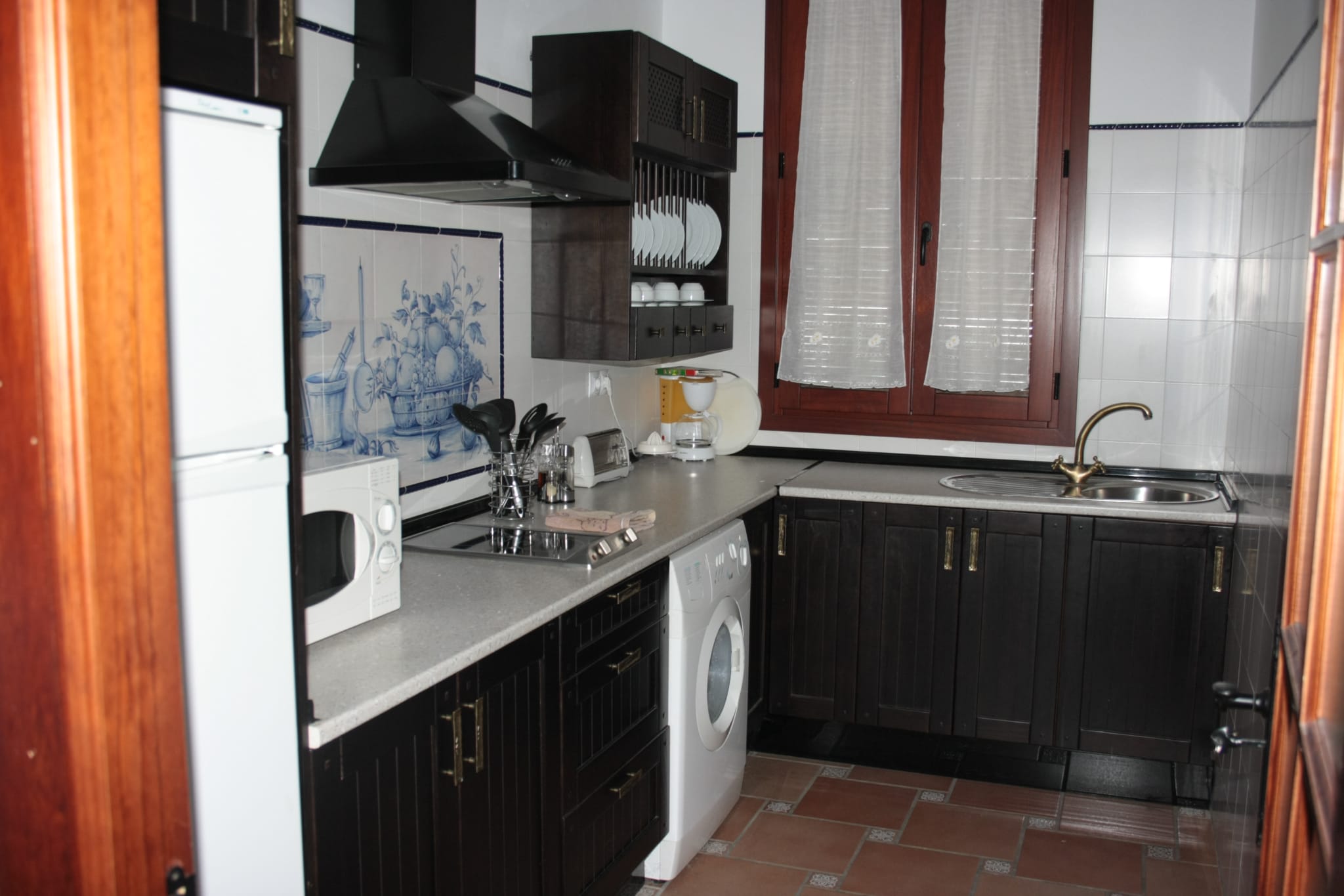 Cocina equipada de una casa rural de Hacienda Olontigi