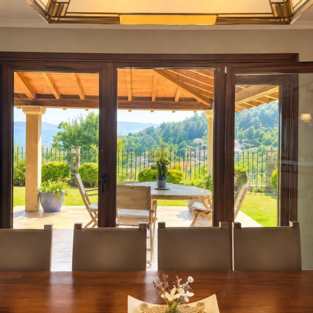 Vila Lourido con jardín y porche cerca de Baiona