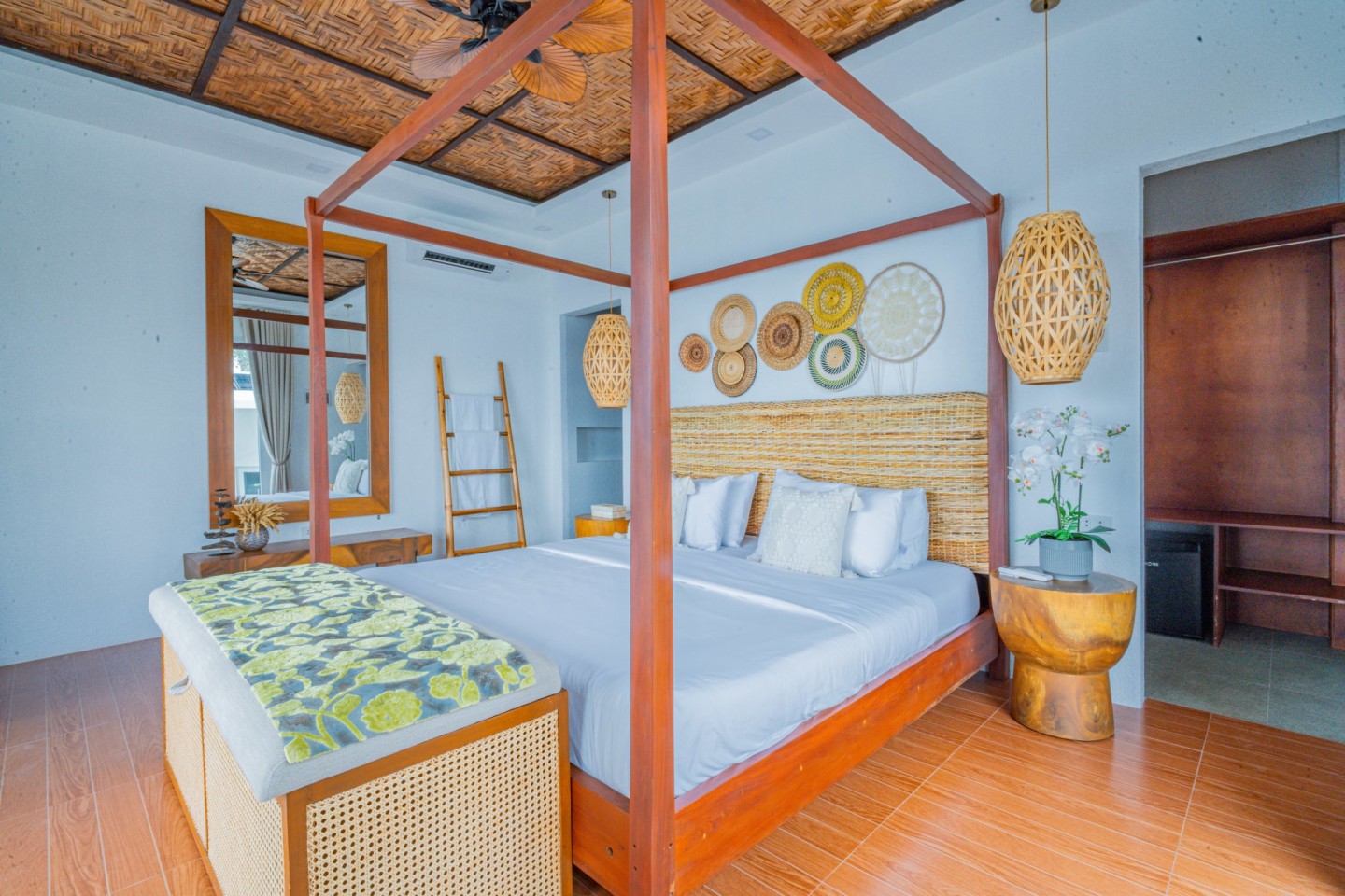 Compact but comfortable guest room