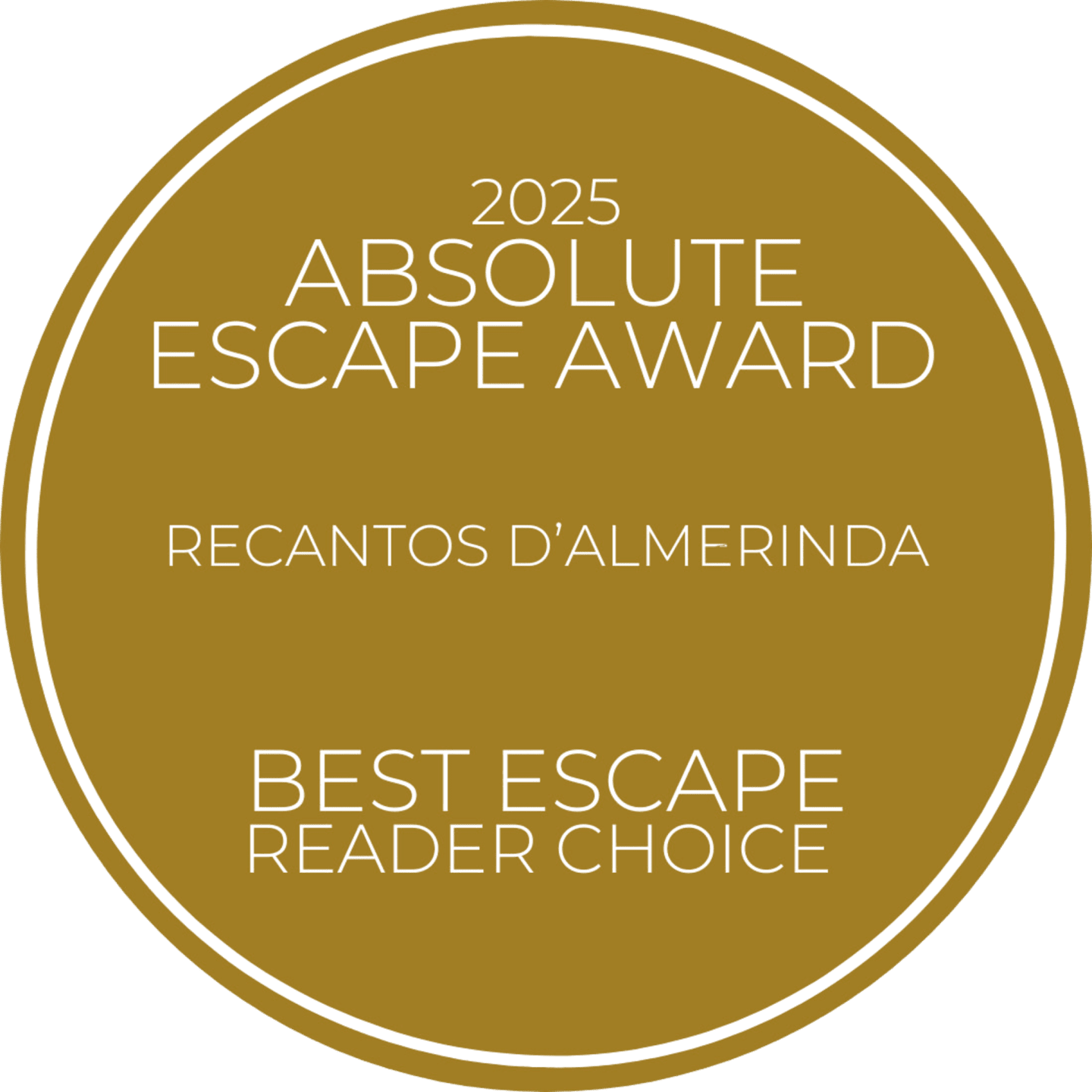 Absolute Escape Award 2025 - Best Escape Reader Choice