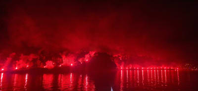 Rievocazione incendio dell'Isola Comacina