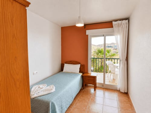 Single bedroom with sea view balcony at Apartamentos El Calón Playa, Cuevas del Almanzora