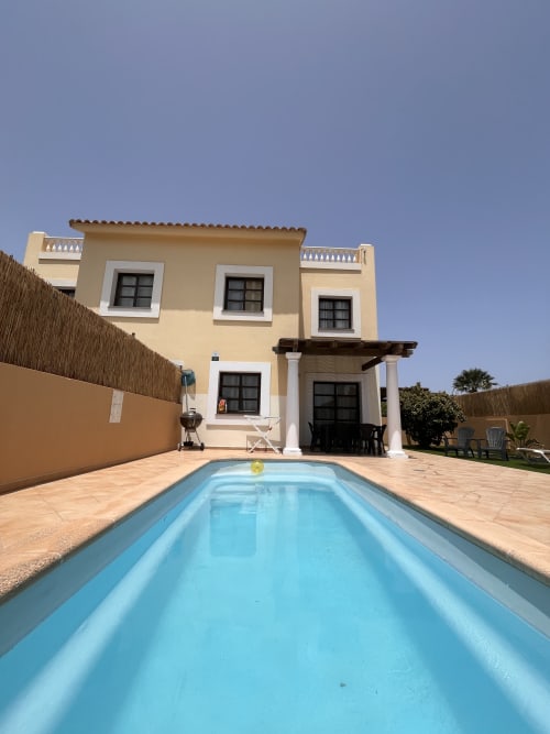 Casa Reguera villa in Geafond with swimming pool, terrace, and sea views