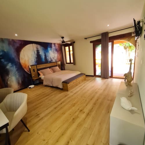 Ambre kamer met privéterras, sauna en jacuzzi – Domaine du Cardou