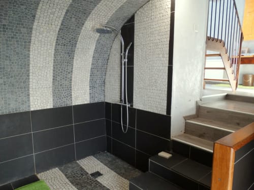 a real Italian shower, comfort and space! Girolles les Forges