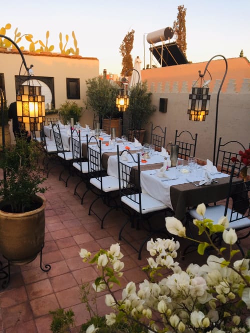 restaurant - Riad le clos des arts - réserver le riad entier à marrakech
