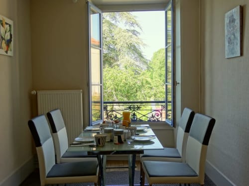 garden and nature views from the Girolloise room - Girolles les Forges