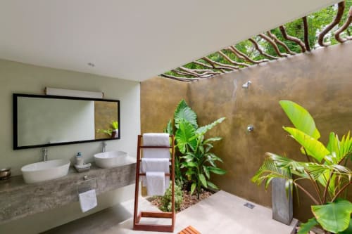 Stuthi Villa - Suite lits jumeaux - sdb ouverte - Sri Lanka
