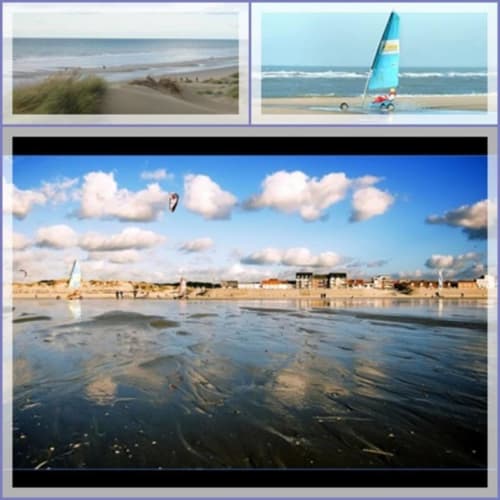 Activités balnéaires à La Cour d'Hortense, Sailly-Flibeaucourt : dunes, voile et kitesurf