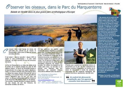 Observation d'oiseaux au parc de la Marquenterre près de Sailly-Flibeaucourt, famille explorant la faune des zones humides