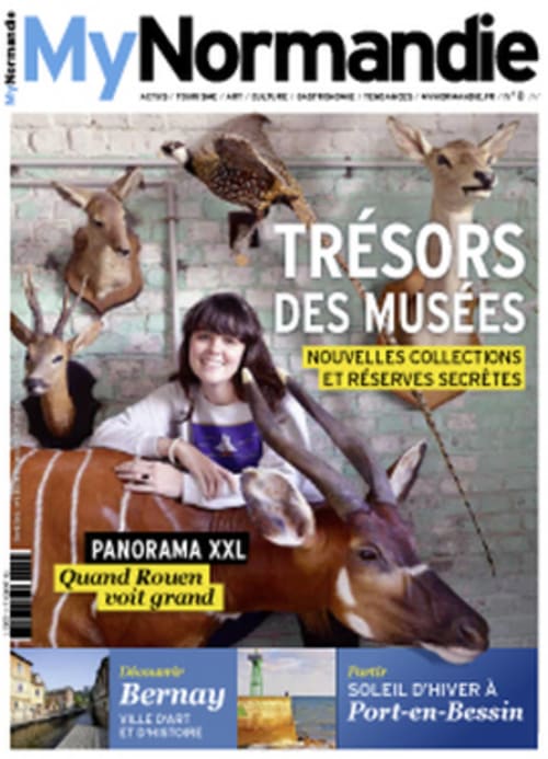 MyNormandie-Magazincover mit Museumschätzen und Attraktionen von Port-en-Bessin