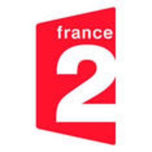 Logo des Fernsehsenders France 2 in Rot und Weiß