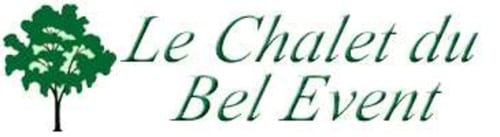 Logo du Chalet du Bel Event avec sapin, luxueux gîte à La Chapelle-sur-Dun