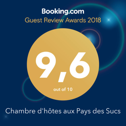 Prix des Avis Clients Booking.com 2018 : Aux Pays Des Sucs note 9,6/10