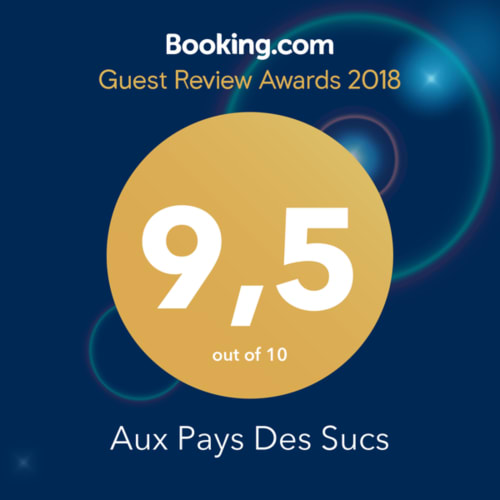Prix des Avis Clients Booking.com 2018 : Aux Pays Des Sucs noté 9,5/10