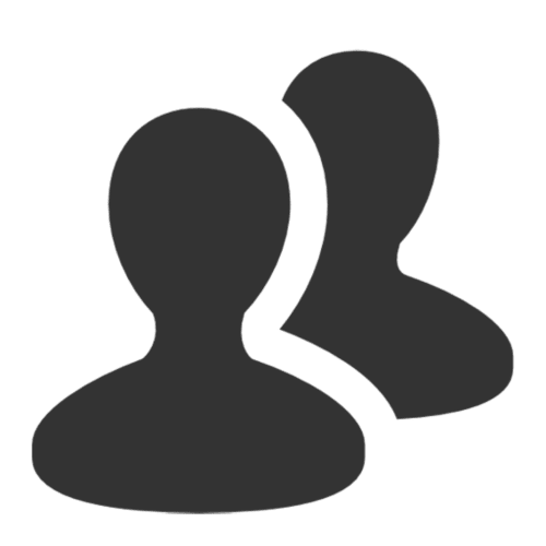 Deux silhouettes de clients représentant l'hébergement au Château de Baylac, un bed and breakfast à Bugnein, France