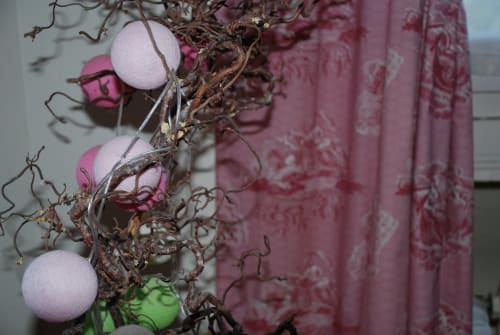 decorative garland in the Romance room