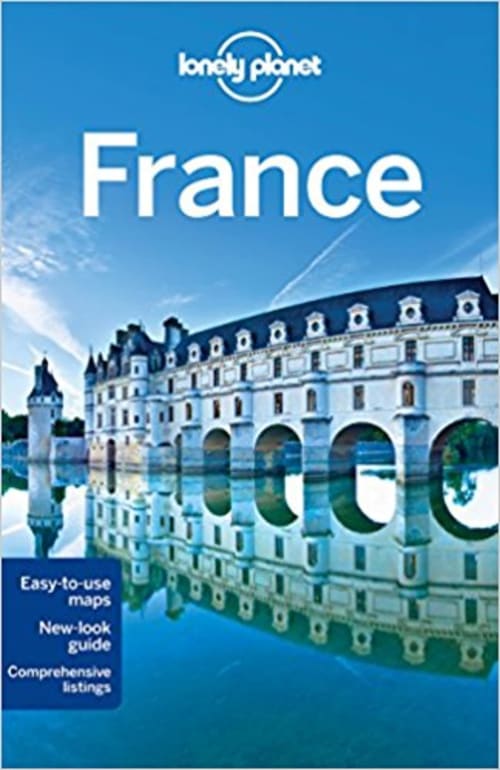 Lonely Planet Frankrijk reisgids omslag met Château de Chenonceau, Autun