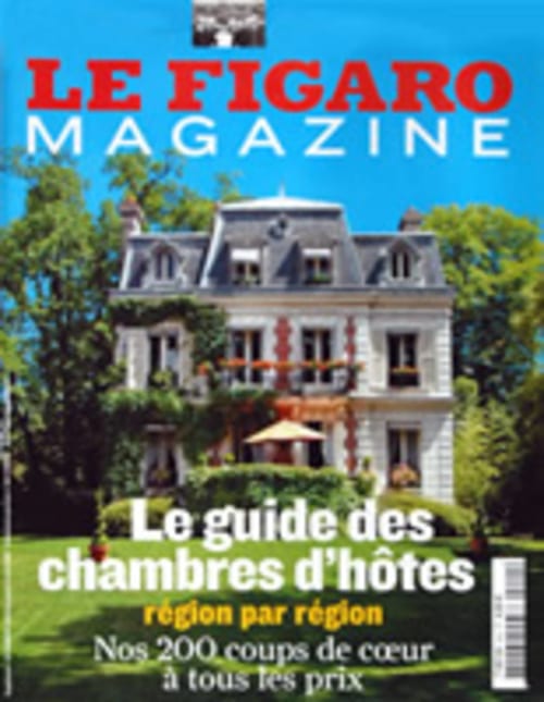 Le Figaro Magazine cover met Moulin Renaudiots, een bed and breakfast in Autun, Frankrijk