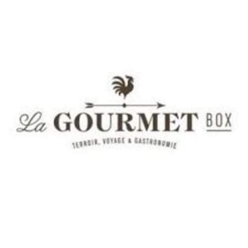 La Gourmet Box logo with rooster and directional arrow, Autingues France