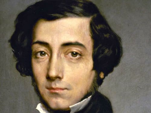 Portrait of Alexis de Tocqueville, 19th-century philosopher at Château d'Alexis de Tocqueville in Normandy