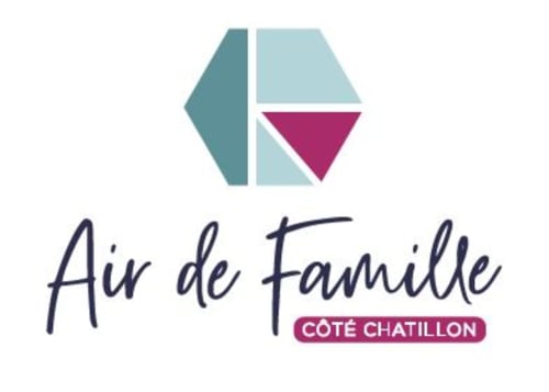 Logo Air de Famille Côté Chatillon - Chambre d'hôtes à Vittel, France avec design géométrique