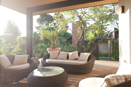Terrasse du Cottage Tropical près de Créon