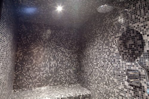 Douche Hammam en Cottage Tropical à Bordeaux