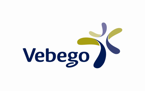 Vebego-Logo in Dunkelblau und Olivgrün für das Château d'Hassonville B&B in Marche-en-Famenne, Belgien