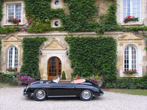The guest rooms at Château de Ribourdin, an ideal stopover for crisscrossing Burgundy in vintage cars