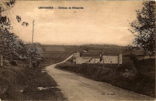 Carte Postale historique du Château de Ribourdin en Bourgogne