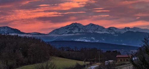 Hotel Ariege - View over mountains